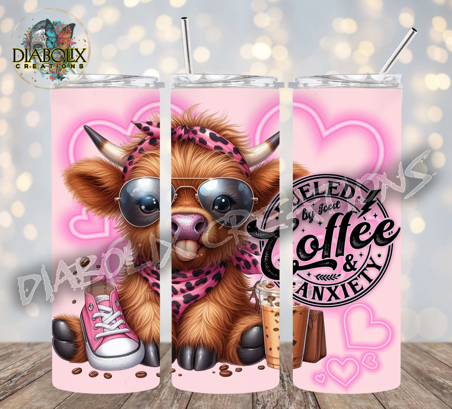 Anxiety Moo-Pink 20oz