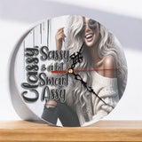 Classy Sassy - Glass Clock